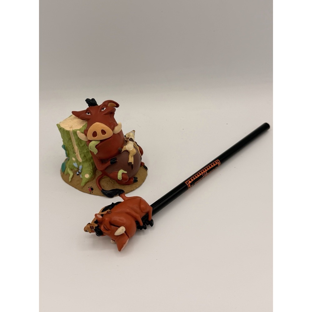 1994 The Lion King Timon & Pumbaa Bundle – Applause Figurine & Pencil Topper Set